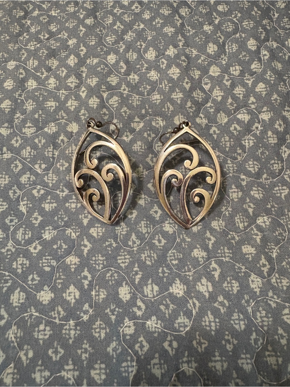 Brighton silver drop earrings